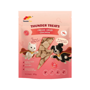 <h6 class="product-name">Thunder Treats</h6><h2 class="product-name">Freeze Dried Chicken</h2>